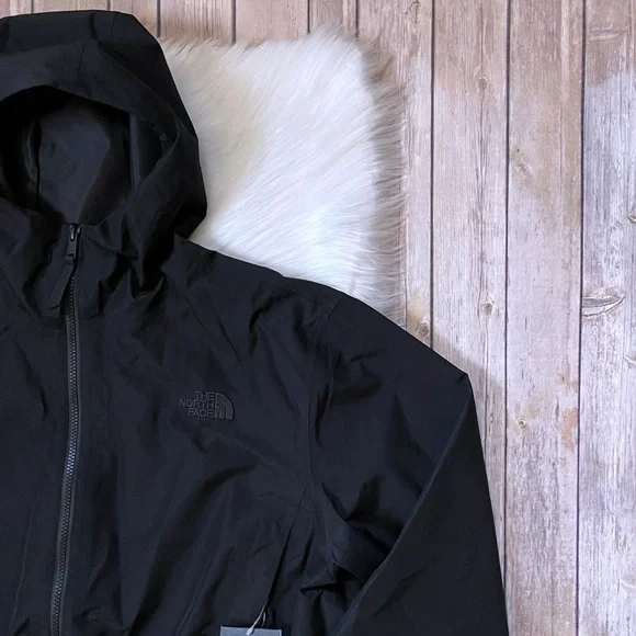 The North Face Women’s Plus Daybreak Rain Jacket In TNF Black